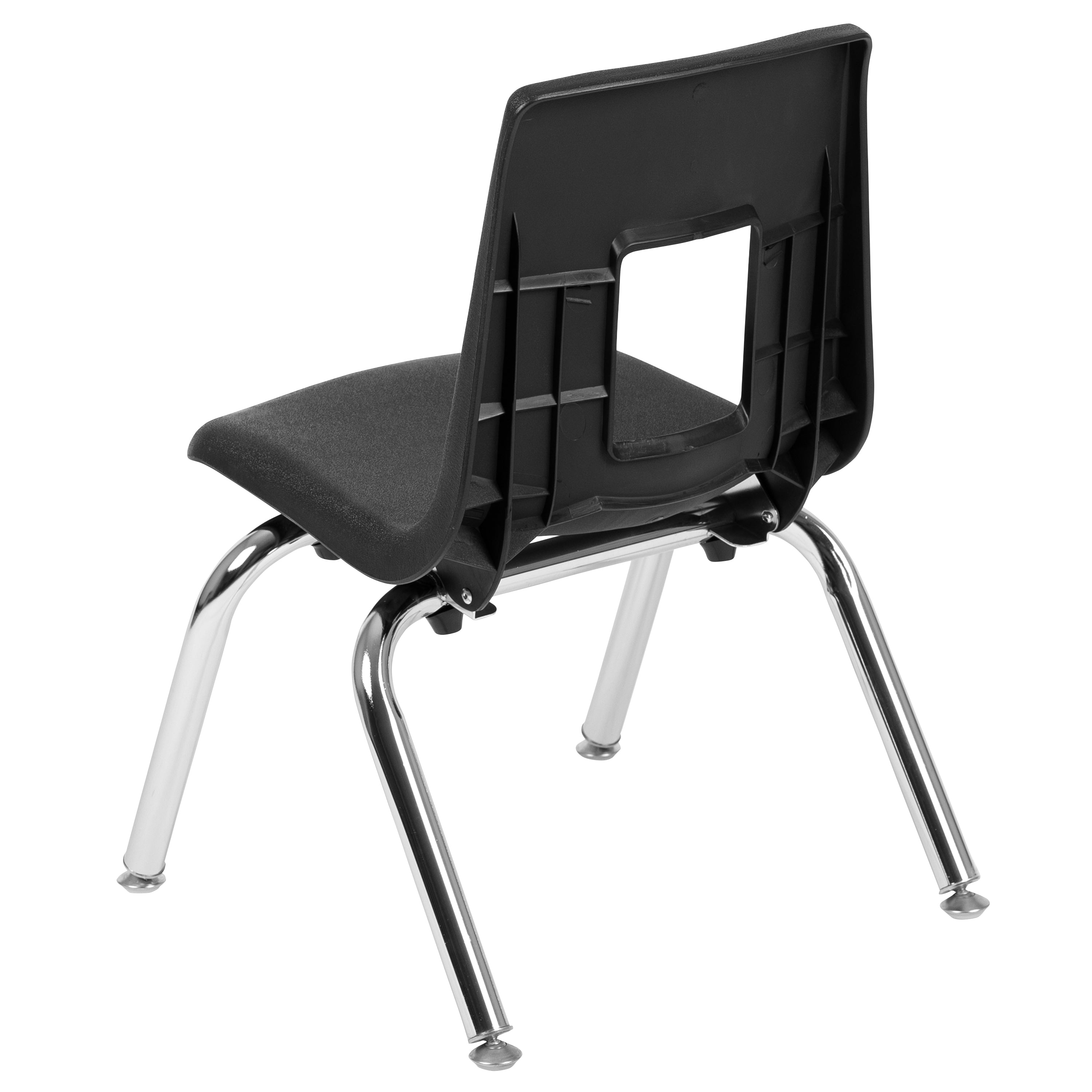 Mickey Advantage Black Student Stack School Chair - 12-inch