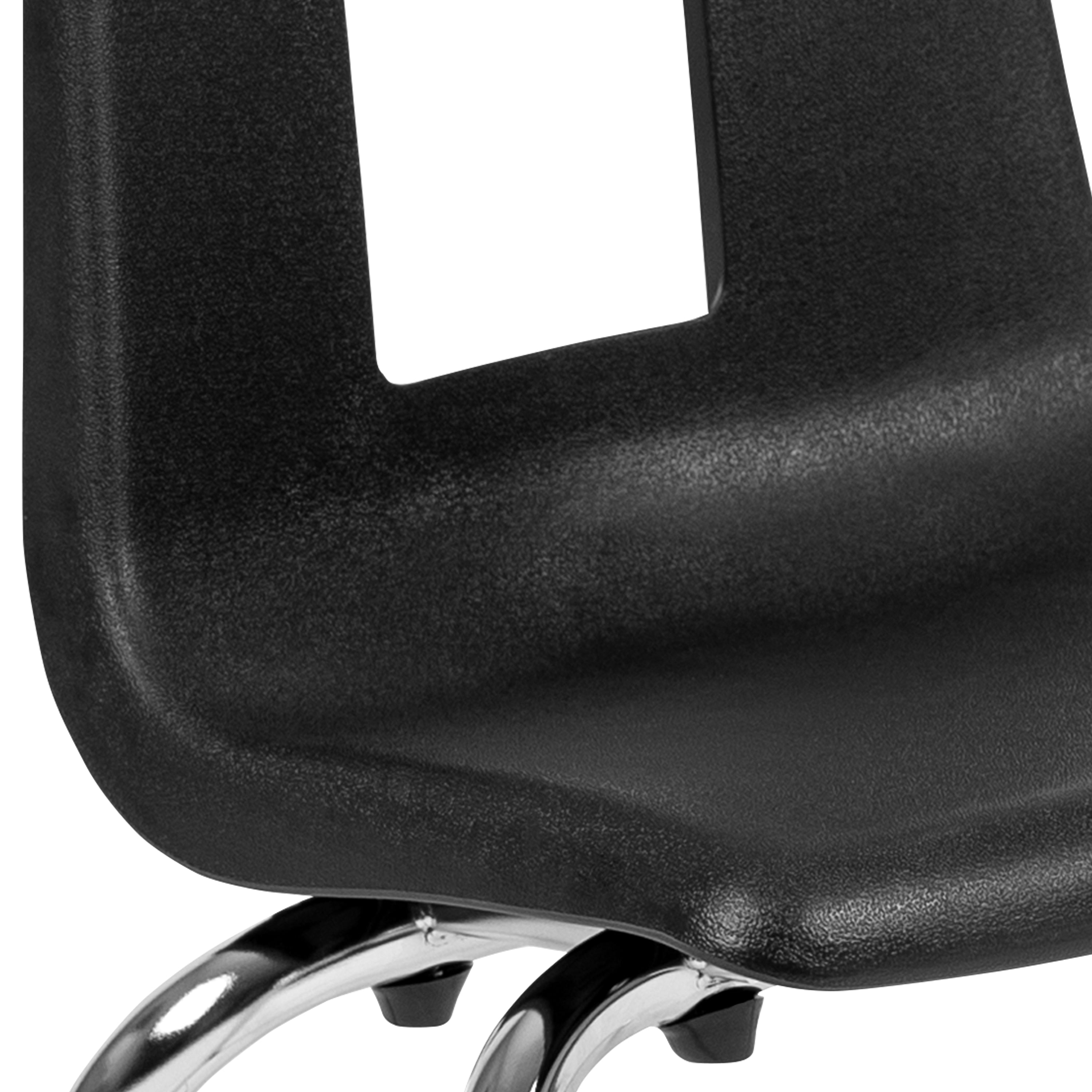 Mickey Advantage Black Student Stack School Chair - 12-inch