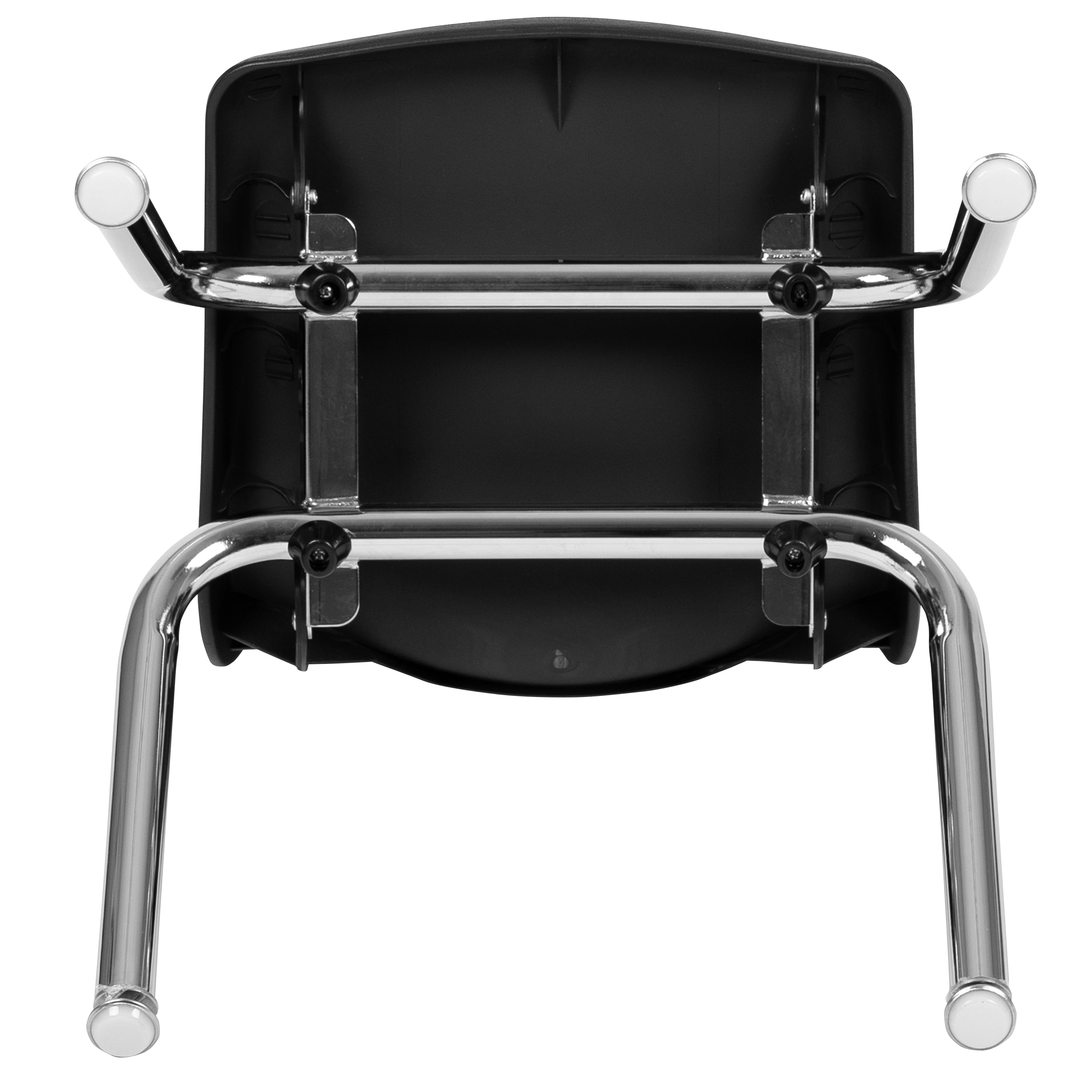 Mickey Advantage Black Student Stack School Chair - 12-inch