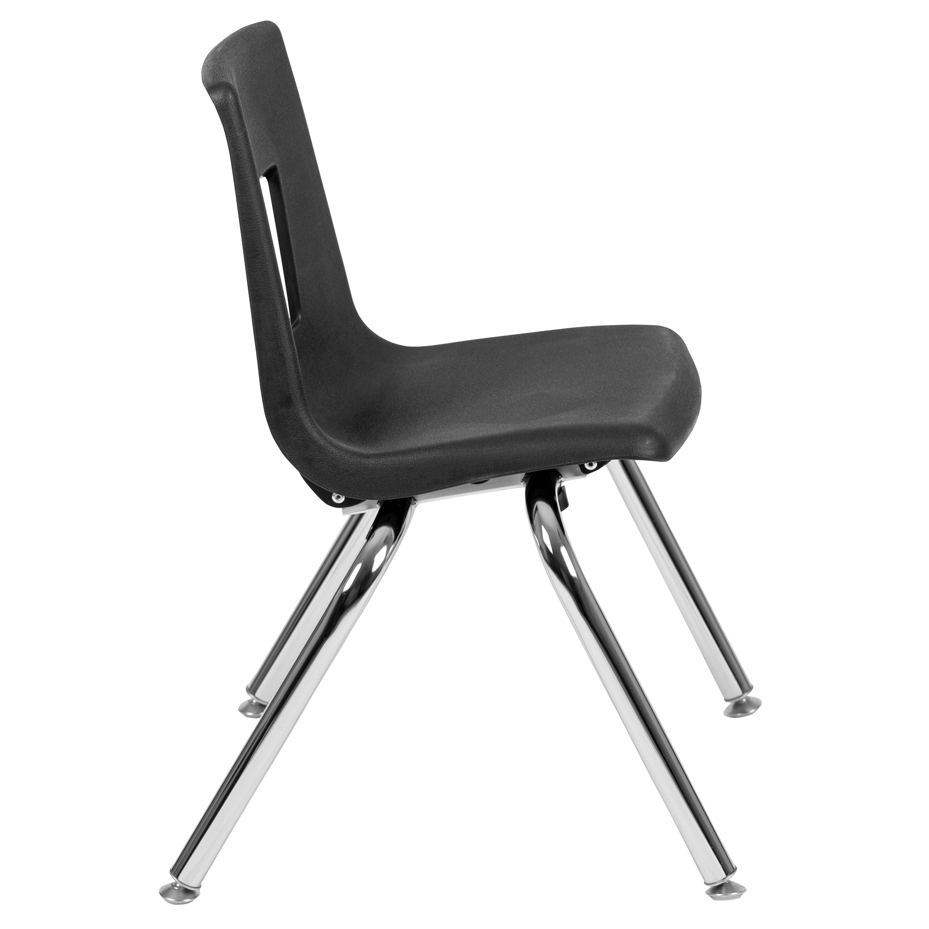 Mickey Advantage Black Student Stack School Chair - 14-inch
