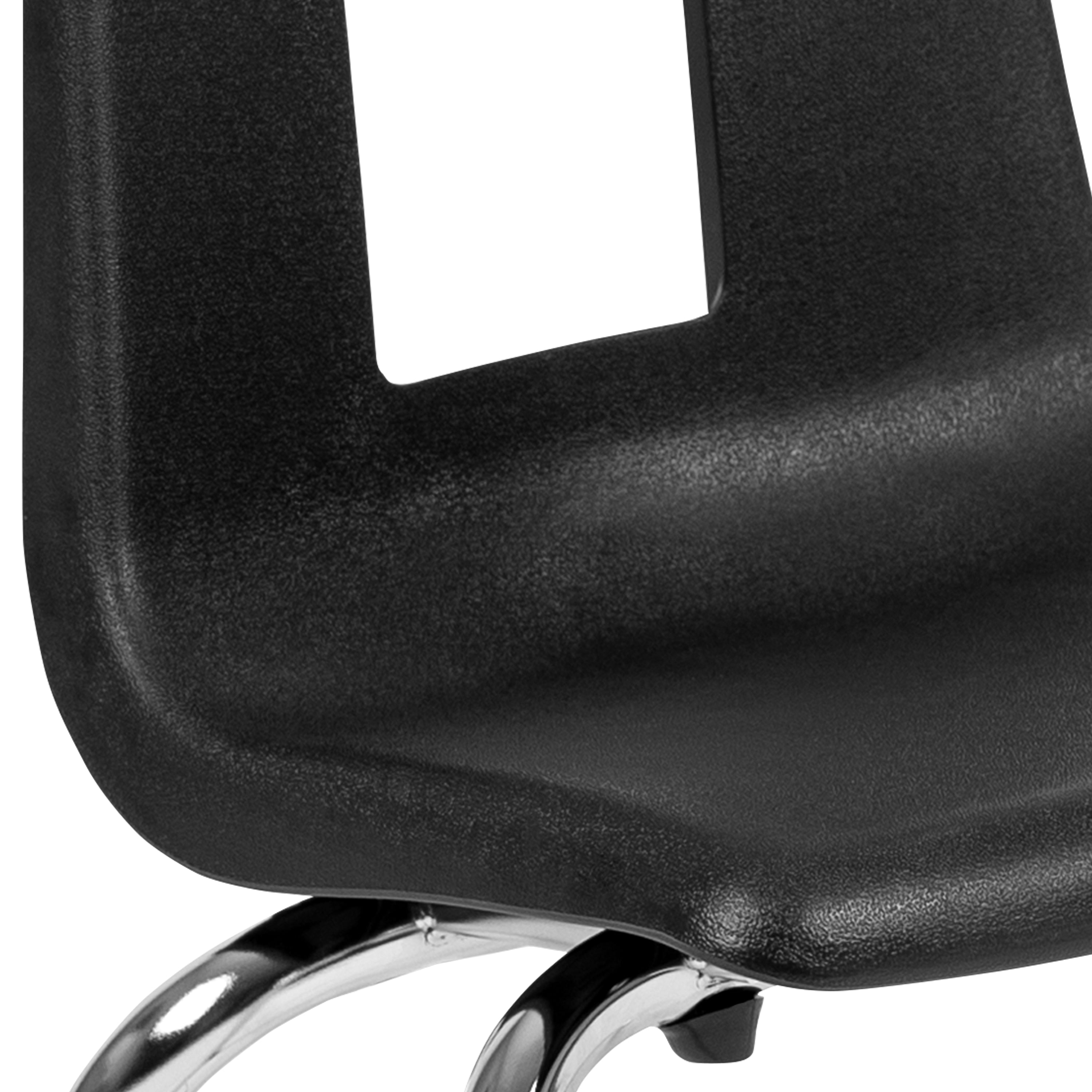 Mickey Advantage Black Student Stack School Chair - 14-inch
