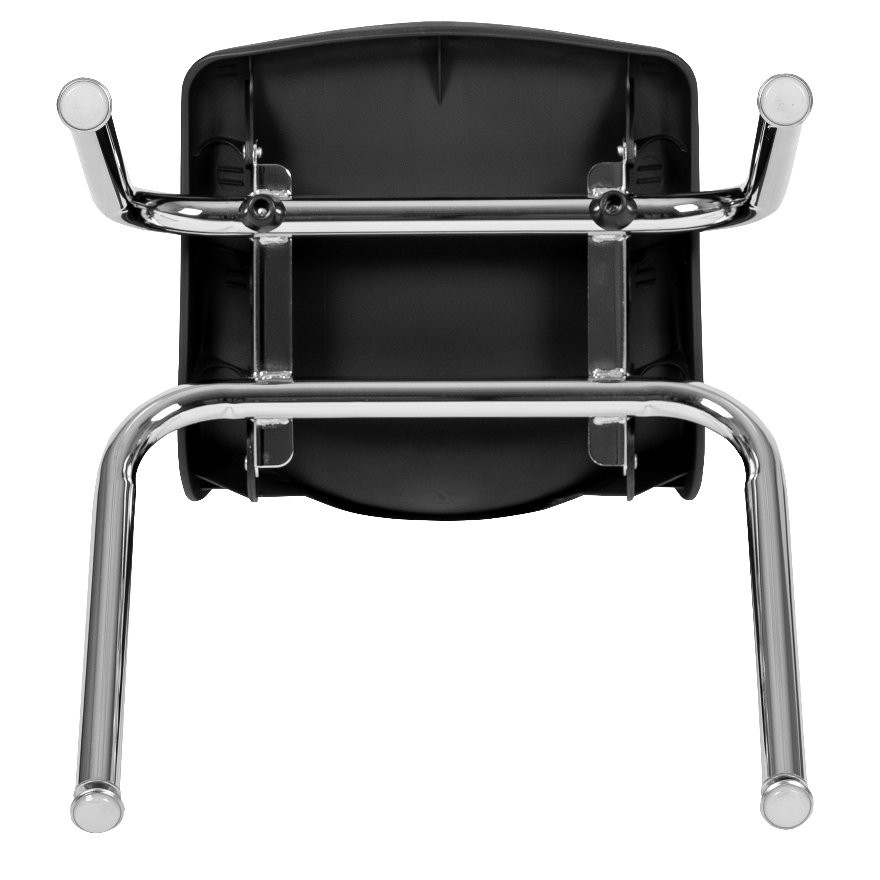 Mickey Advantage Black Student Stack School Chair - 14-inch