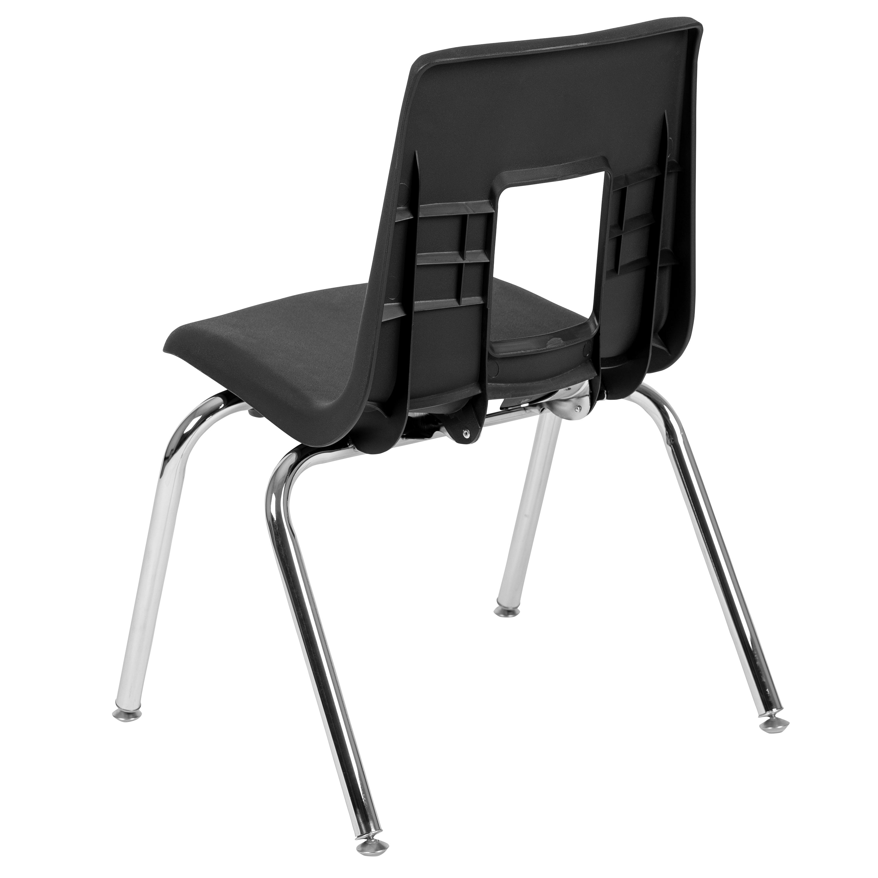 Mickey Advantage Black Student Stack School Chair - 16-inch
