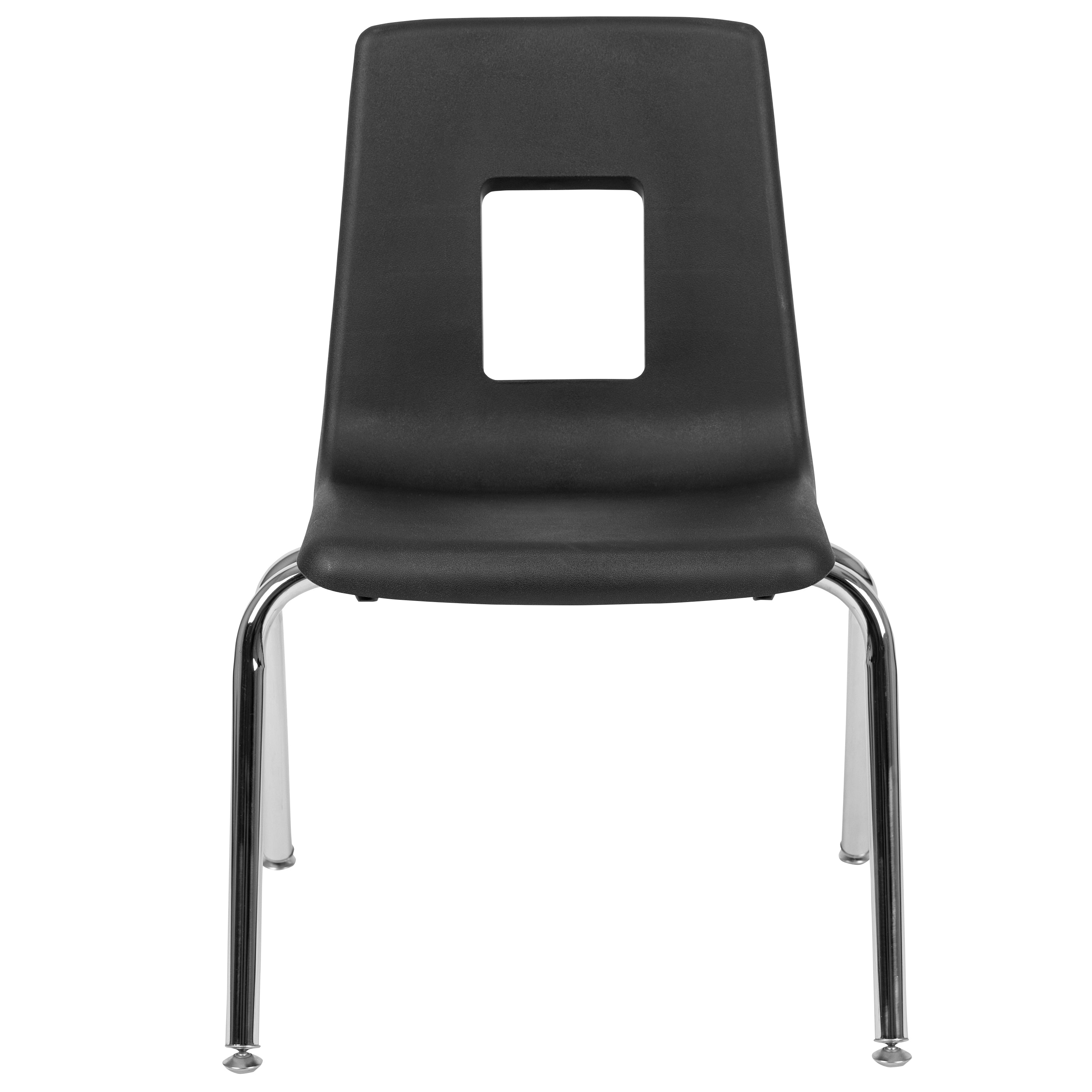 Mickey Advantage Black Student Stack School Chair - 16-inch