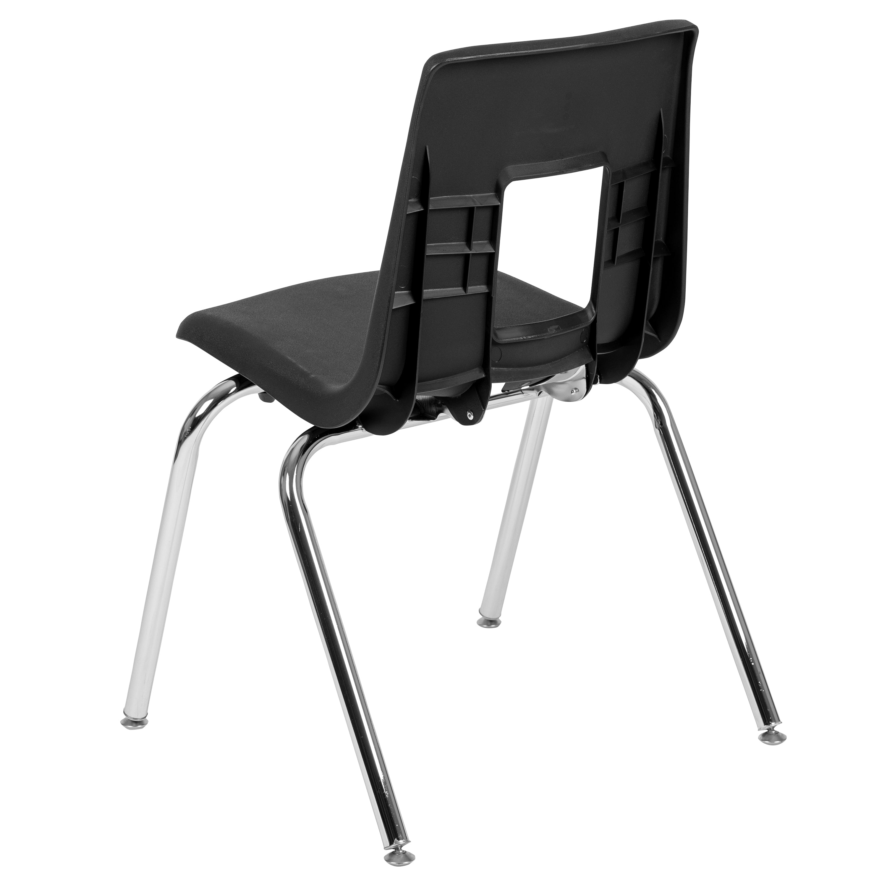 Mickey Advantage Black Student Stack School Chair - 18-inch