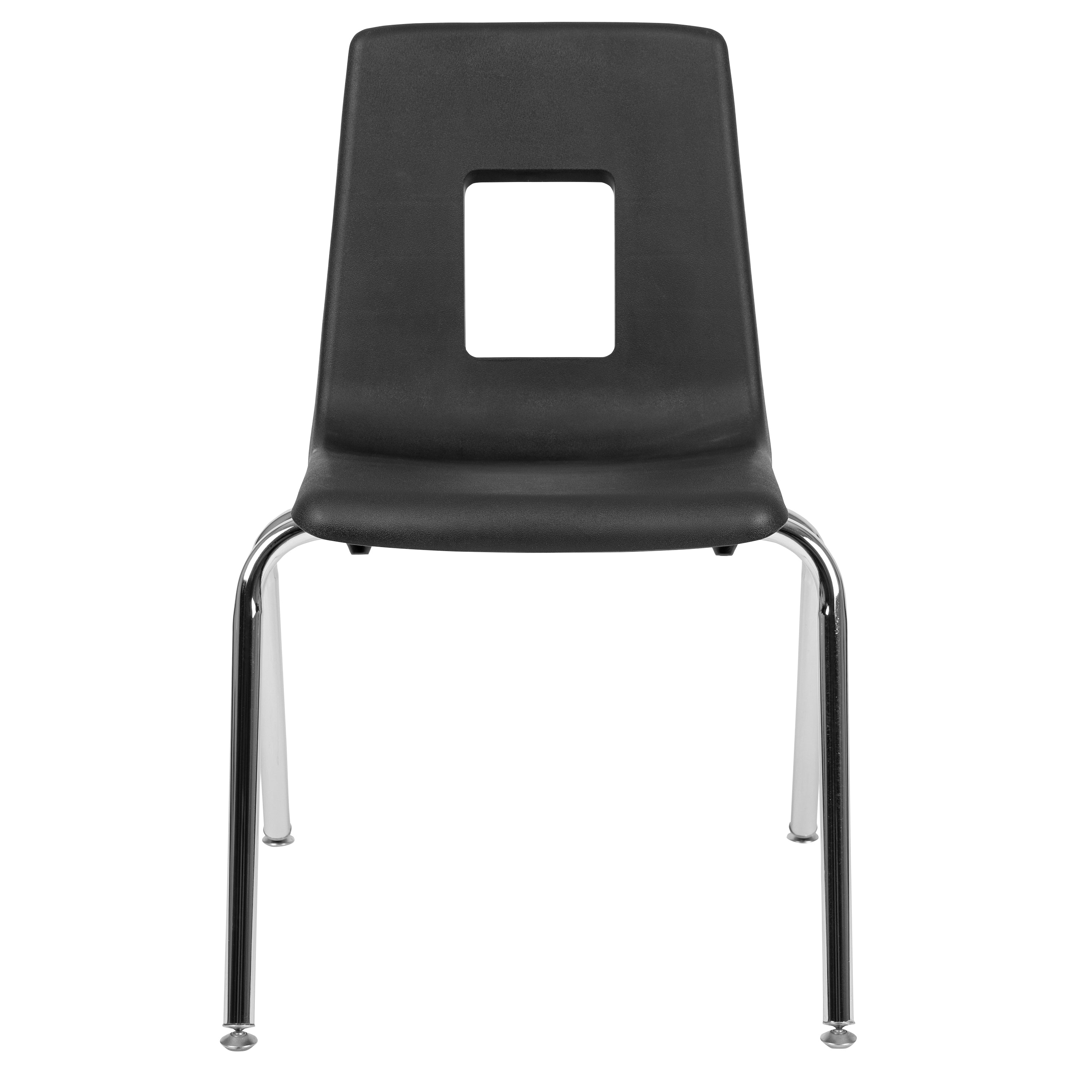 Mickey Advantage Black Student Stack School Chair - 18-inch