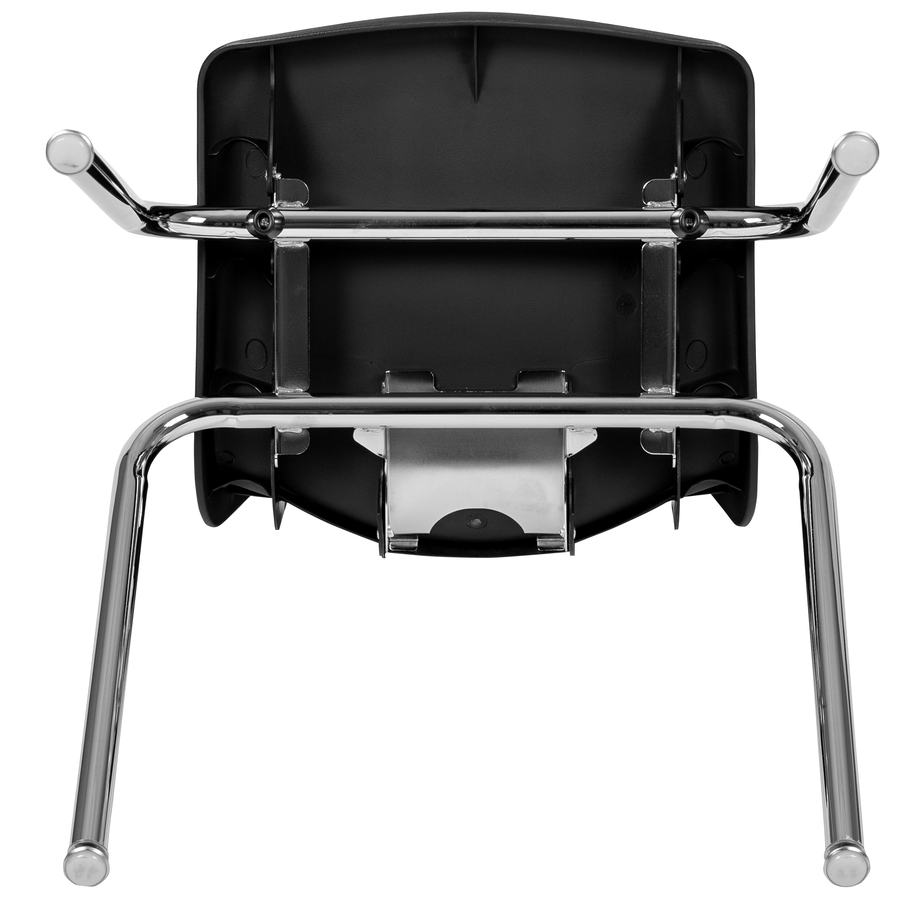Mickey Advantage Black Student Stack School Chair - 18-inch