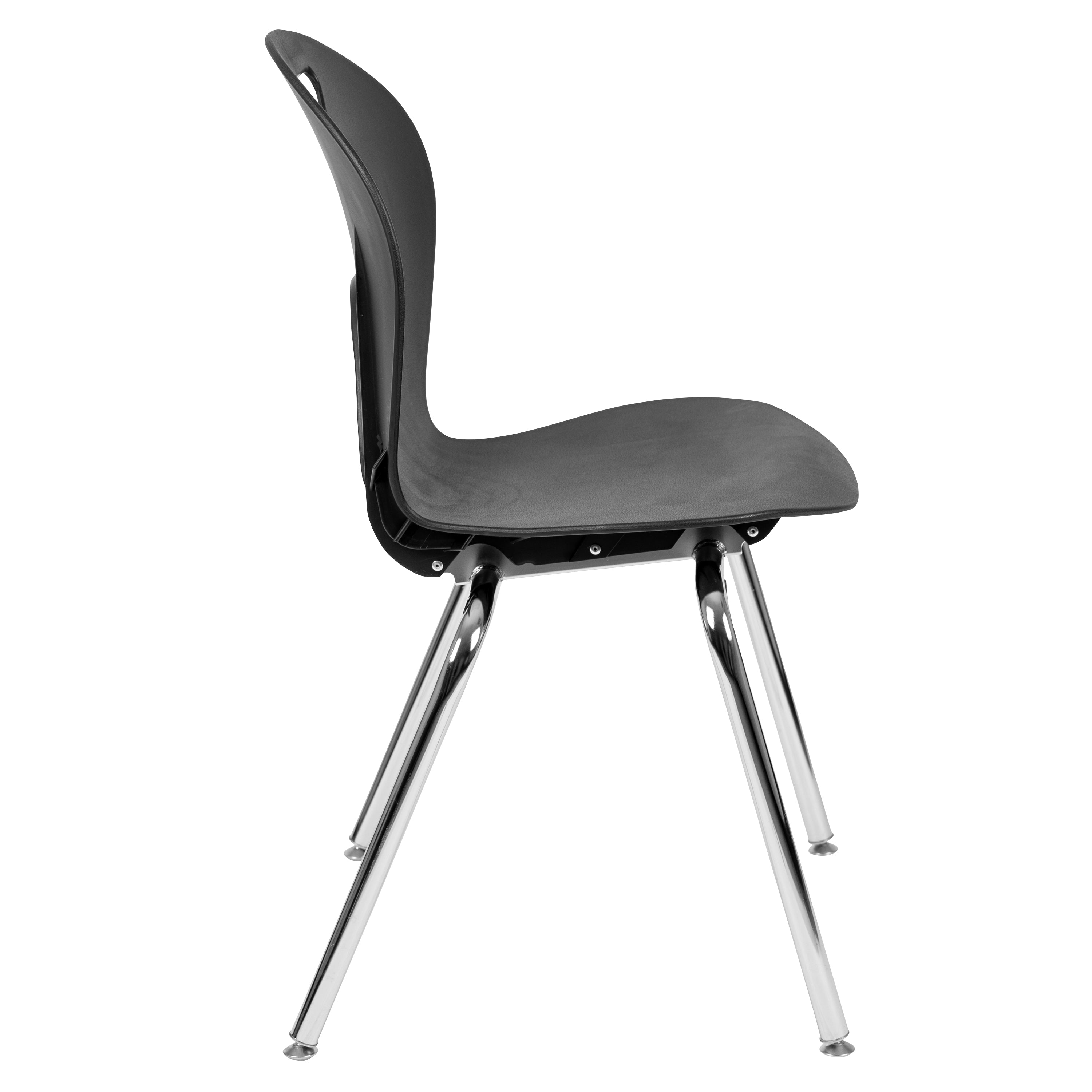 Mickey Advantage Titan Black Student Stack School Chair - 18-inch