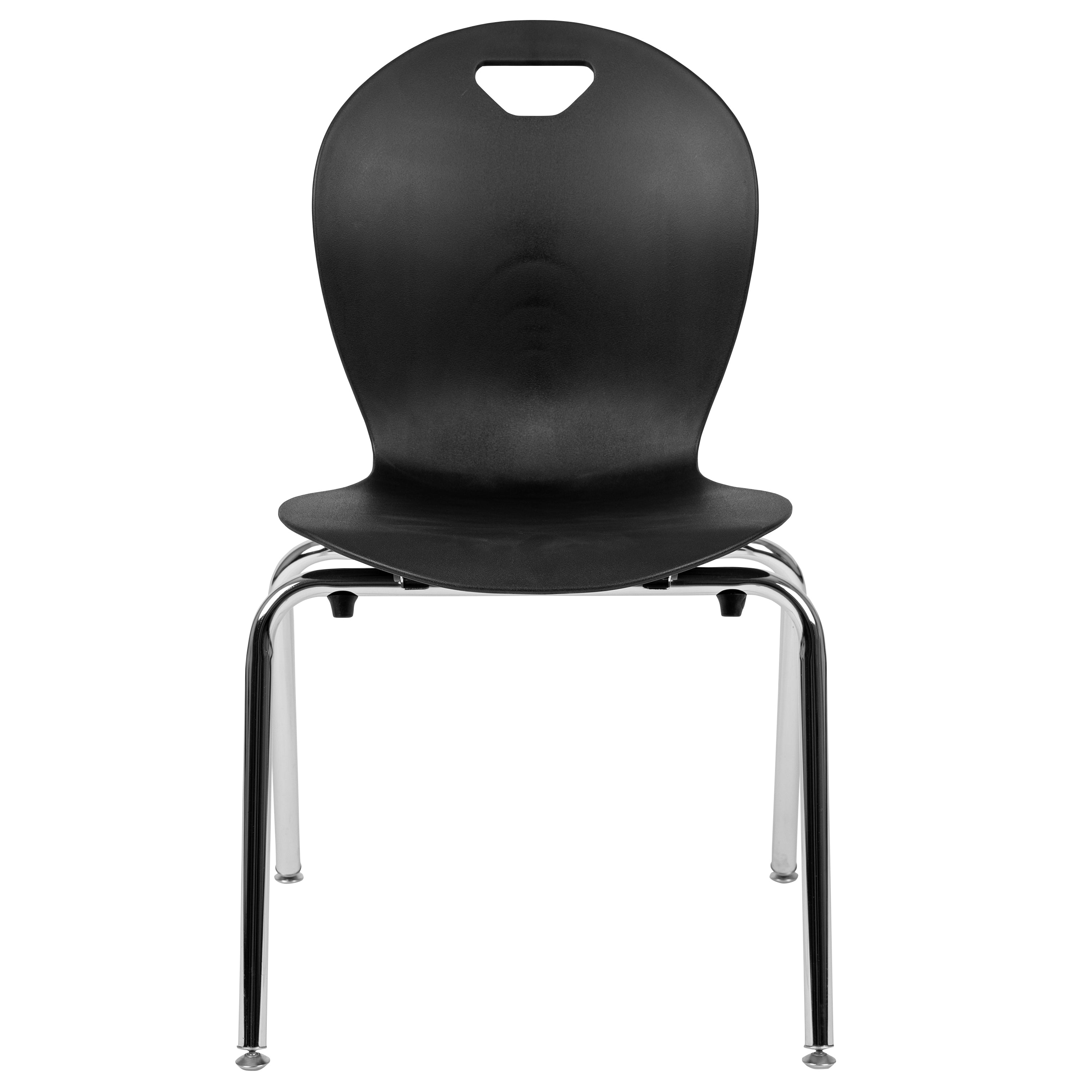 Mickey Advantage Titan Black Student Stack School Chair - 18-inch