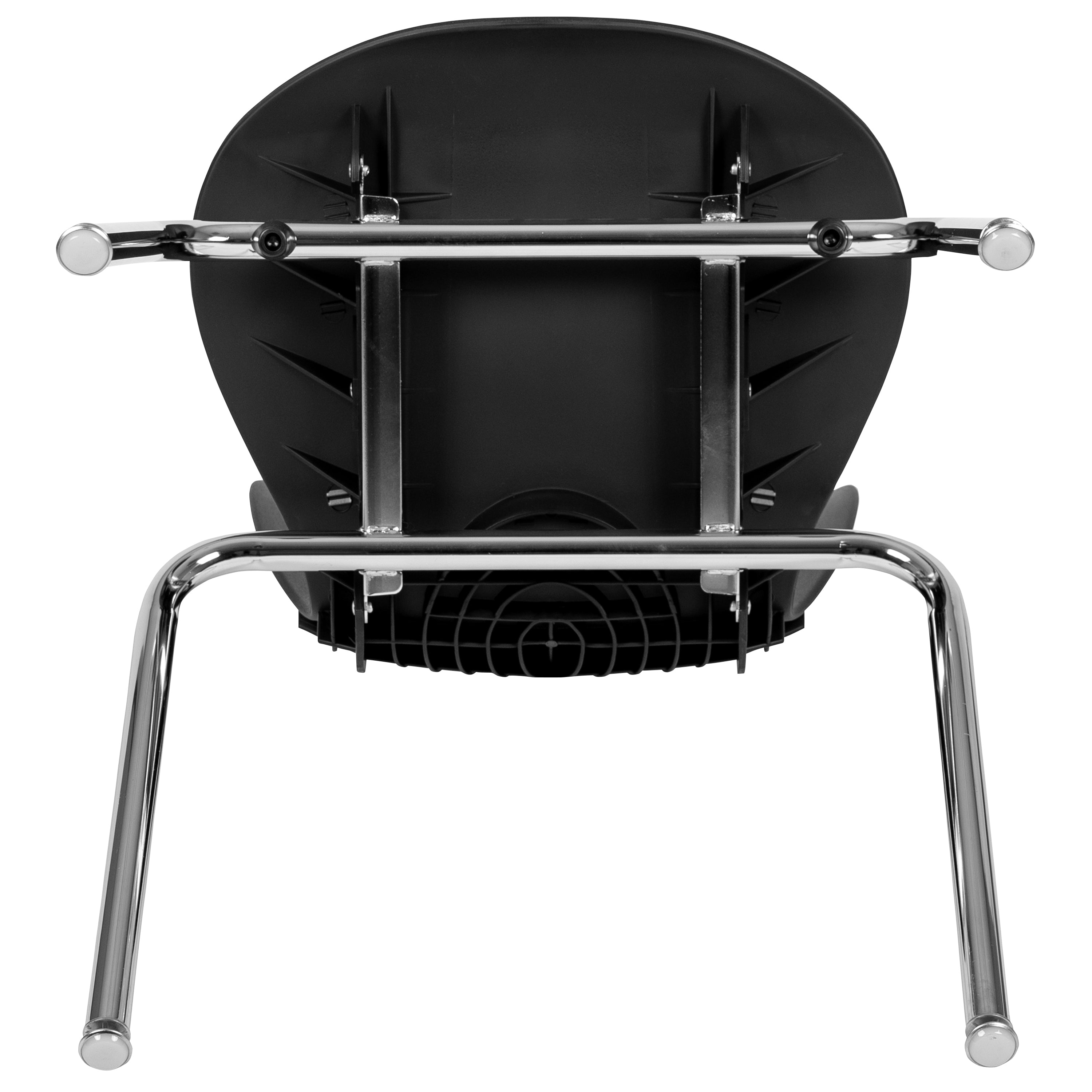 Mickey Advantage Titan Black Student Stack School Chair - 18-inch