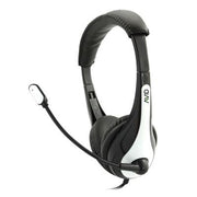 AVID Education AE-36 Headset with Noise Cancelling Microphone and 3.5mm Plug, White