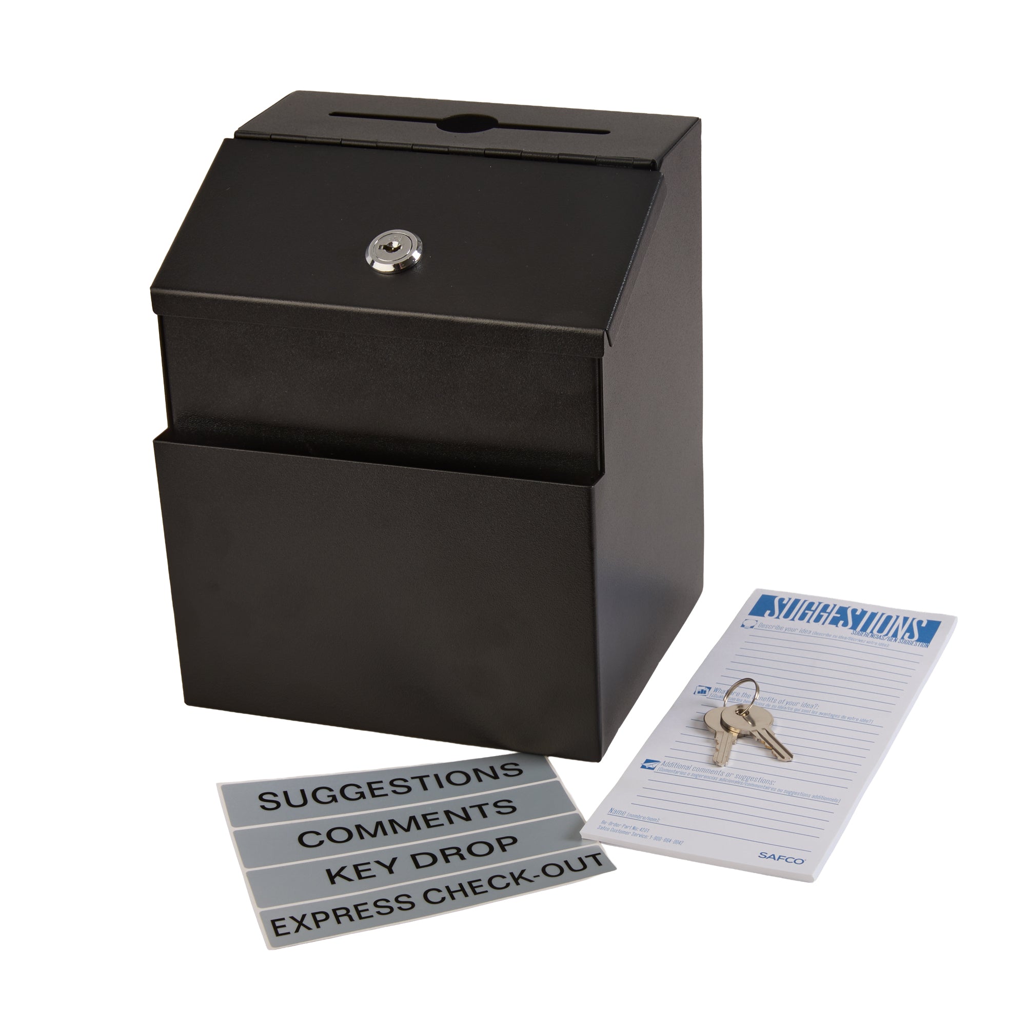 Suggestion Box Steel Blk