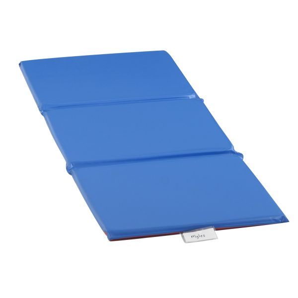 1" Angels 3 Section Folding Rest Nap Mat - Red/Blue