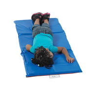 1" Angels 3 Section Folding Rest Nap Mat - Red/Blue