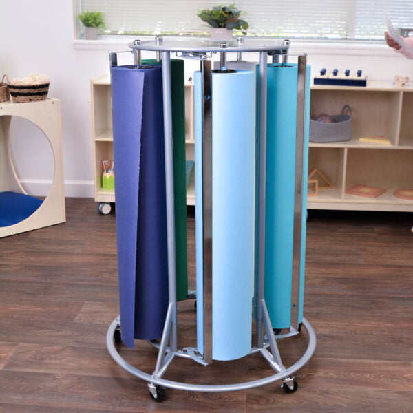 Mobile 5-Roll Paper Rack