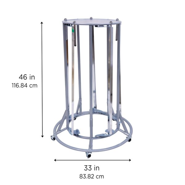 Mobile 5-Roll Paper Rack