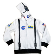 Astronaut Hoodie, White, Adult Size, Small