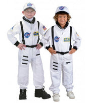 Jr. Astronaut Suit, White, Size 4/6, with Embroidered Cap