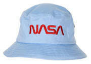NASA Bucket Hat, 56 cm, Blue with Worm Logo