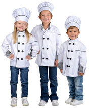 Jr. Chef Jacket with Hat, Size Large