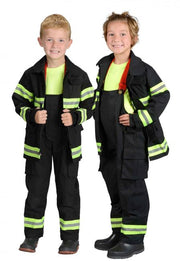 Jr. Fire Fighter Suit, Black, Size 2/3