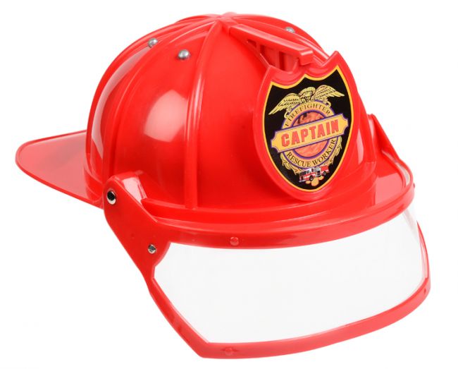 Adult Fire Fighter, Helmet Only, Red