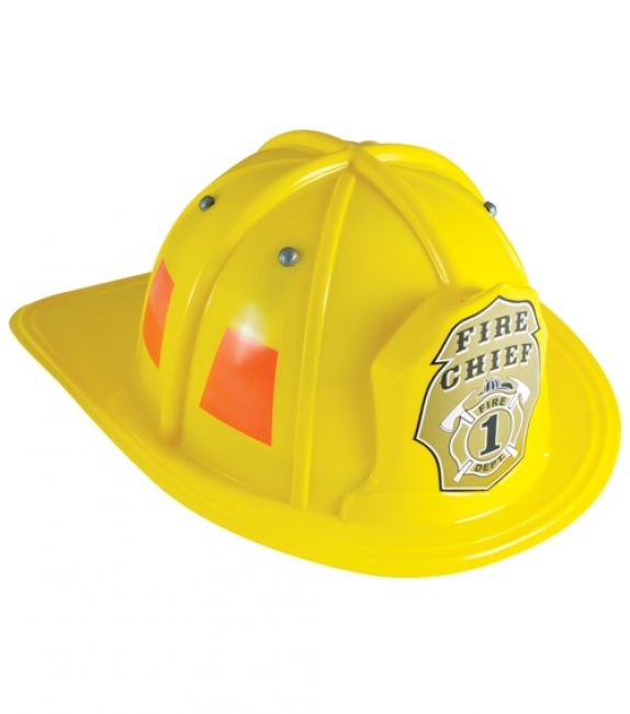 Jr. Fire Fighter, Yellow. Adjustable Youth Size