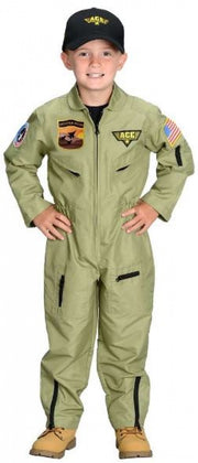 Jr. Fighter Pilot Suit, With Embroidered Cap, Size 2/3