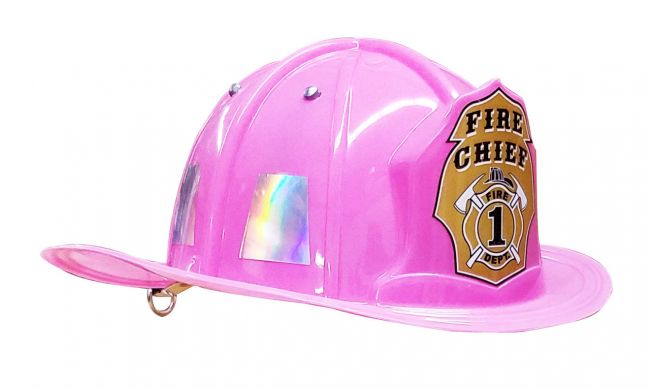 Jr. Firefighter Helmet, Pink, Adjustable Size