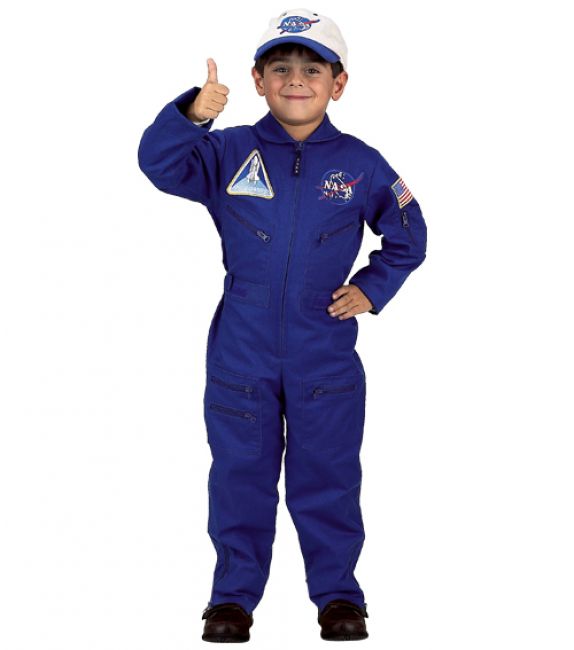 Flight Suit With Embroidered Cap, Size 4/6