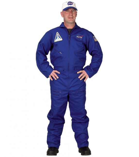 Adult Flight Suit With Embroidered Cap, Size Large