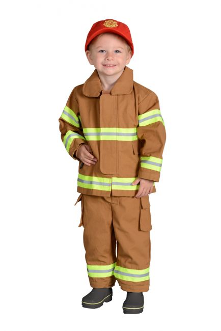 Jr. Fire Fighter Suit, Tan, Size 18 Month