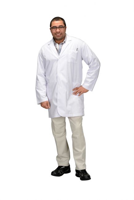 Adult Lab Coat, 3/4 Length, Size Large