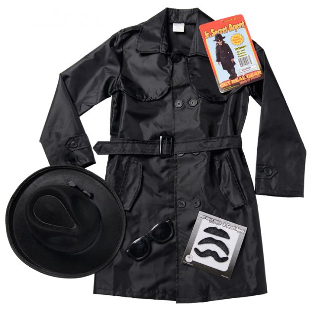 Jr. Secret Agent With Accessories, Size Small Osfm Ages 5-8