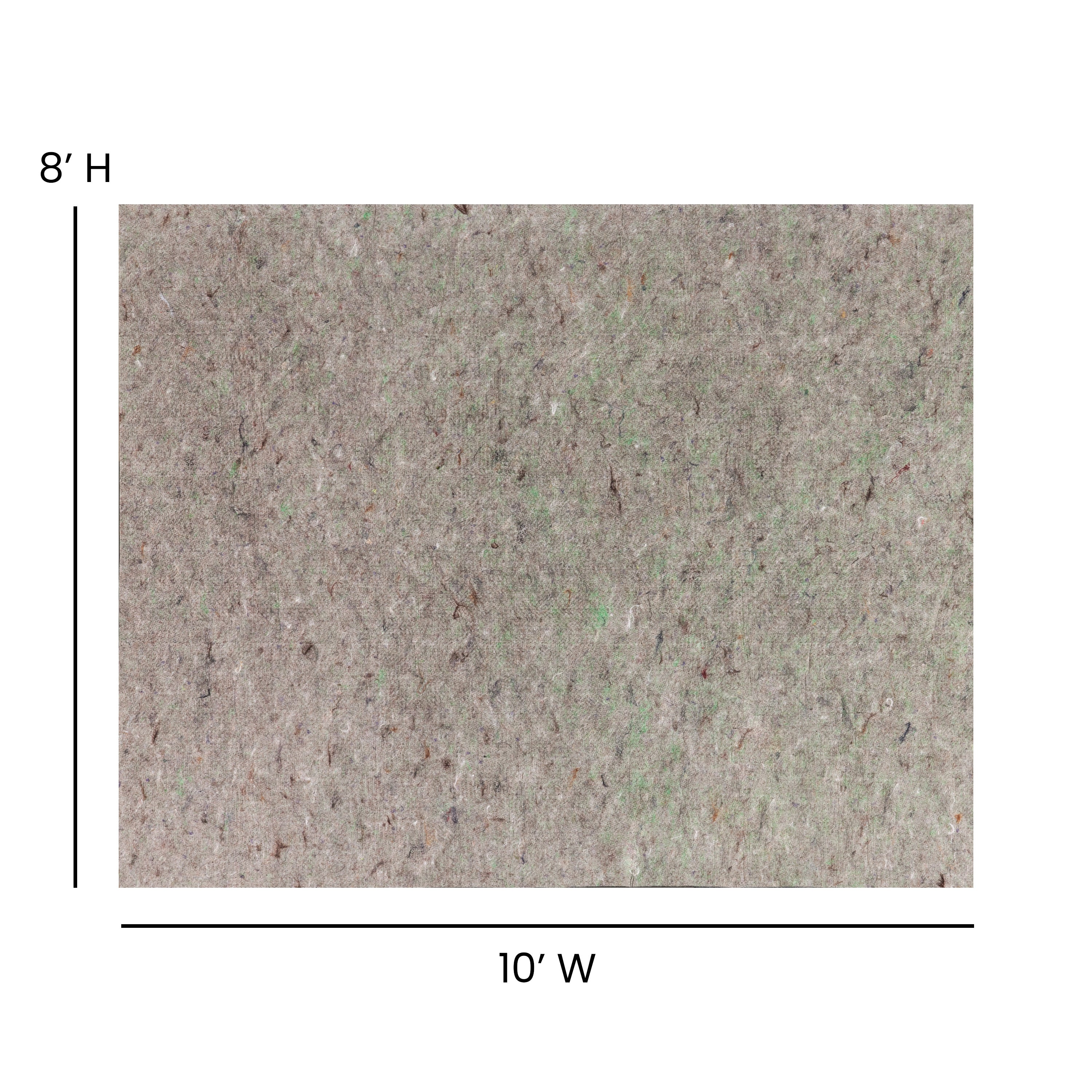 Minnie Slide-Stop® Multi-Surface Reversible Non-Slip Cushion Rug Pad, 1/4" Thick, Floor Protection, for 8'x10' Area Rug, Gray