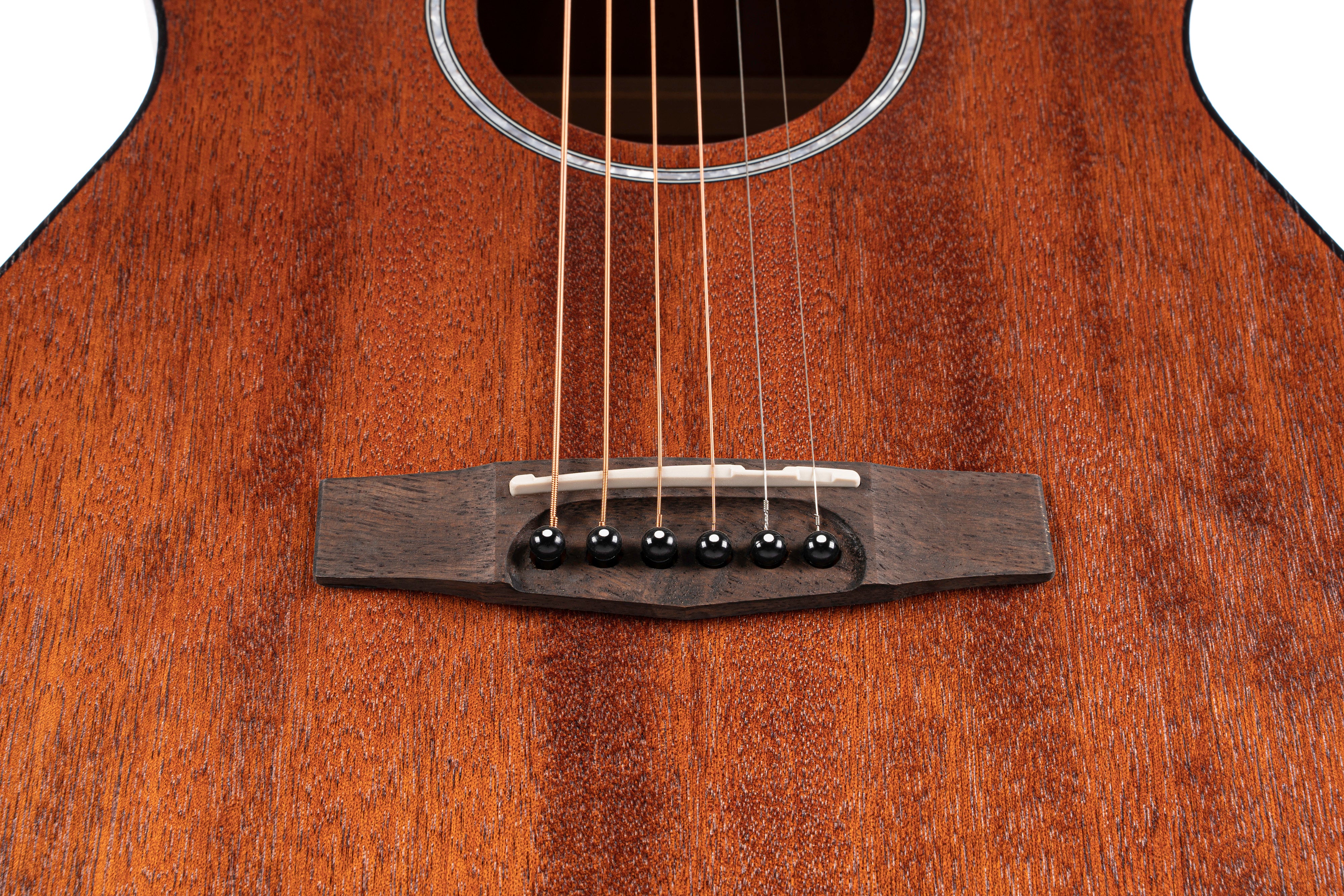 Cort AF510MOP Standard Series Acoustic Concert Guitar. Open Pore Mahogany