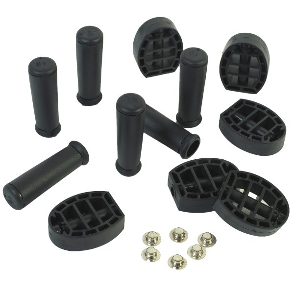 CLASSICRIDER Black Pedal & Handgrip Replacement Set