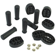 CLASSICRIDER Black Pedal & Handgrip Replacement Set