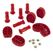 SILVERRIDER Red Pedal & Handgrip Replacement Set