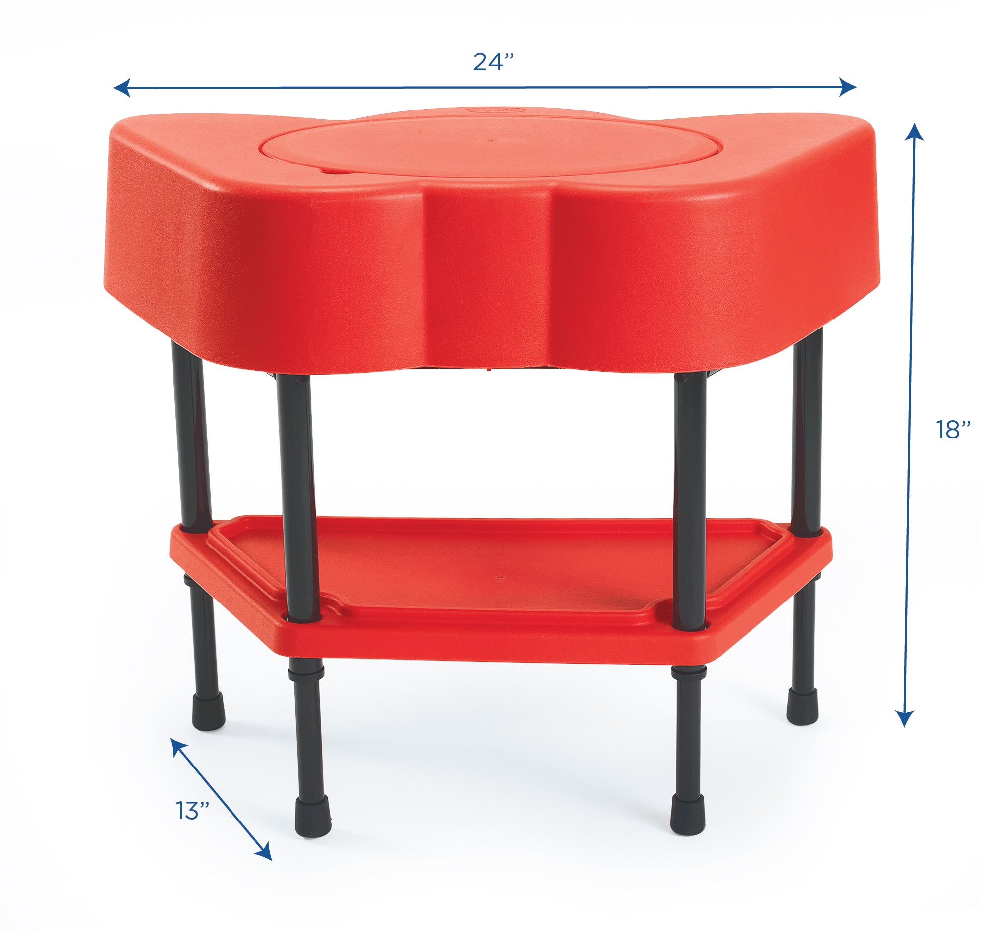 Adjustable Sensory Table - Red