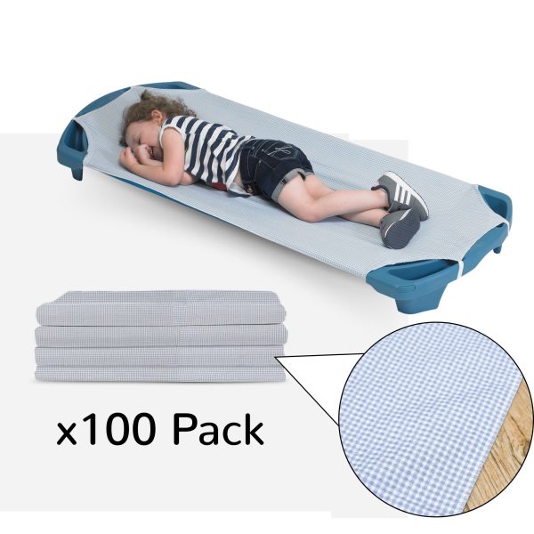 Angels Rest Gingham Cot Sheet - Standard - Set of 100