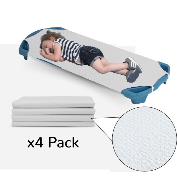 Angels Rest White Cot Sheet - Standard - Set of 5