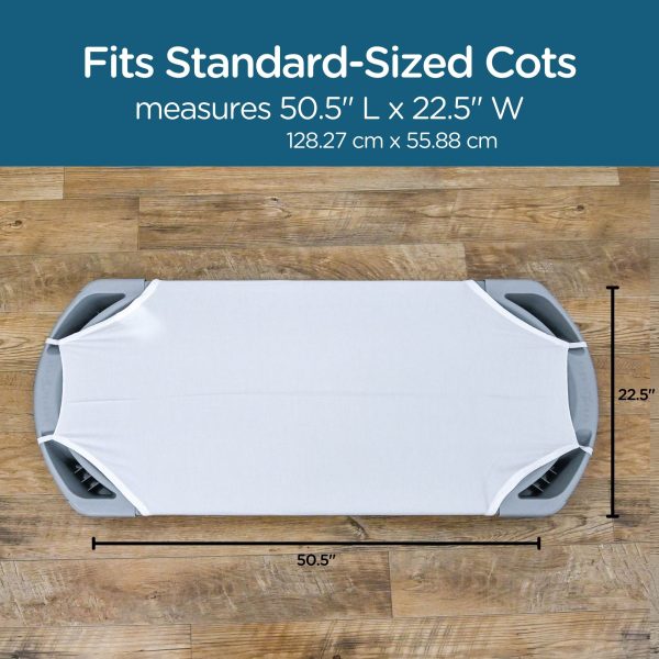 Angels Rest White Cot Sheet - Standard - Set of 100