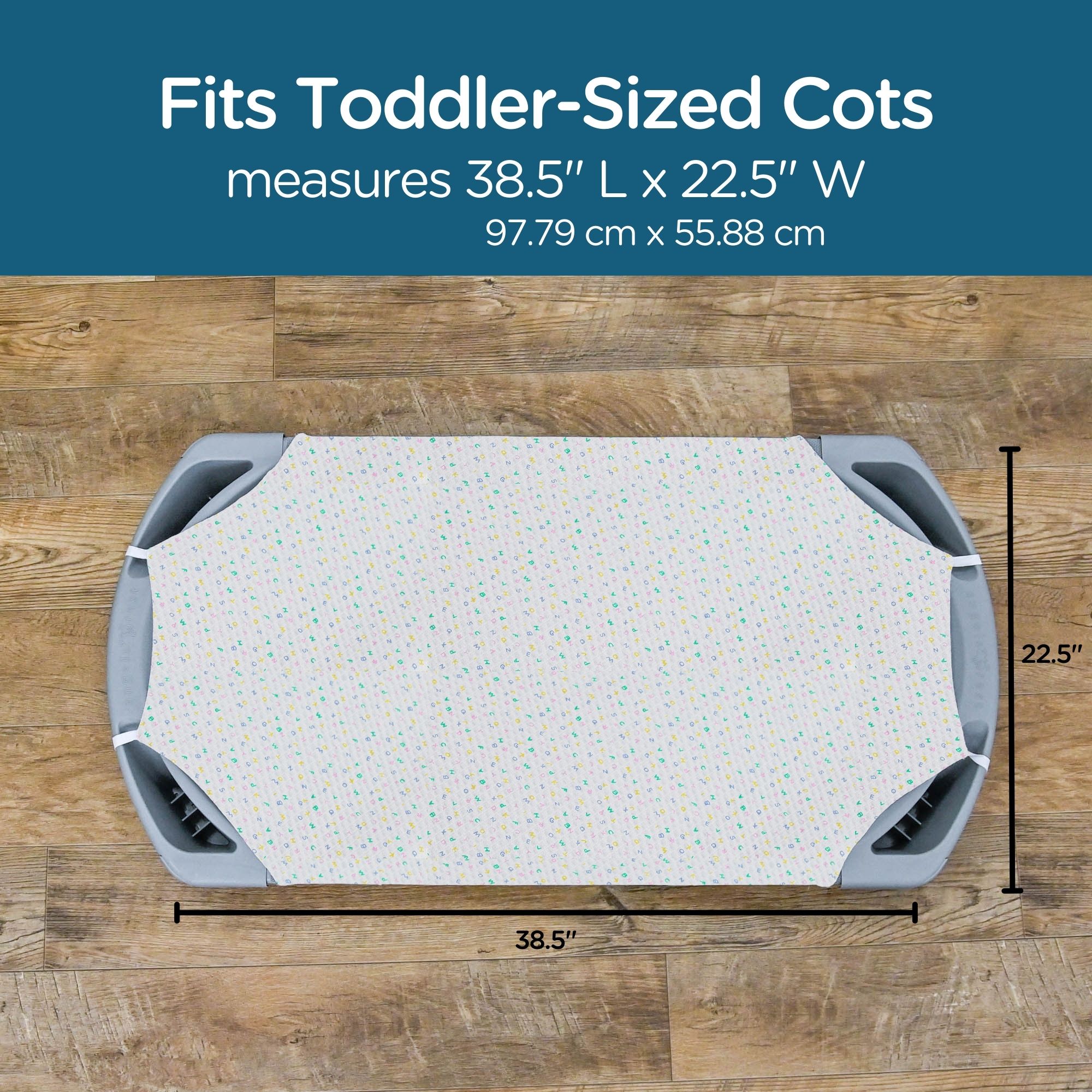 Angels Rest ABC Cot Sheet – Toddler - Set of 4