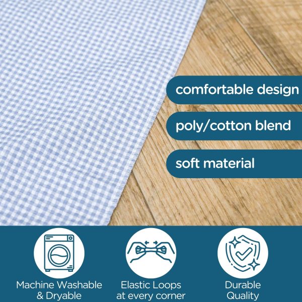 Angels Rest Gingham Cot Sheet - Toddler - Set of 5