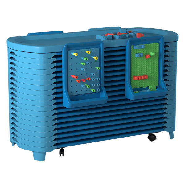 SPACELINE Activity Center with Spaceline Cots - WedgeWood Blue