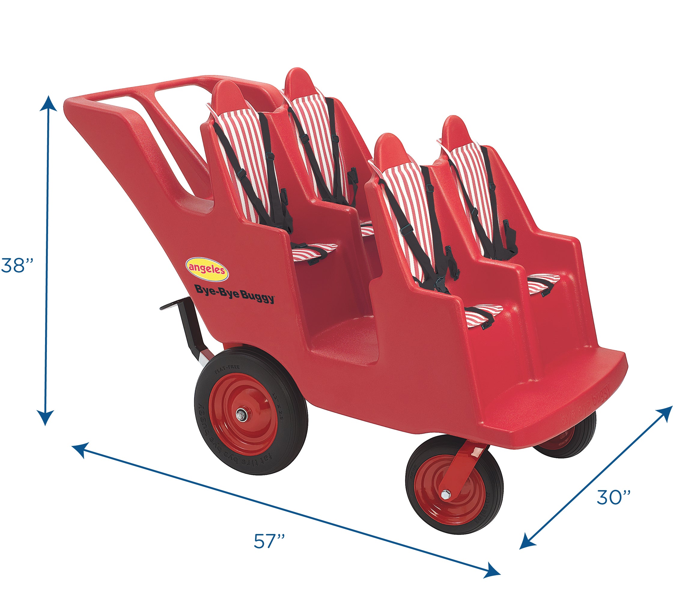 4 Passenger BYE BYE BUGGY Never Flat "Fat Tire"