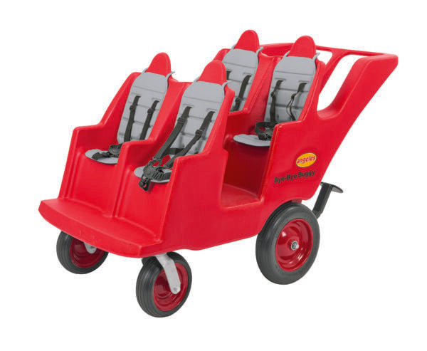 4 Passenger BYE BYE BUGGY Never Flat "Fat Tire" Red/Gray