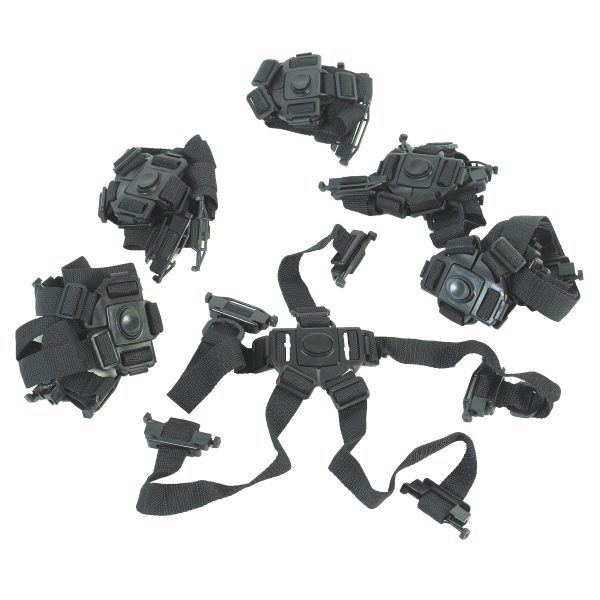 Buggy Black Seat Harness Set of 6