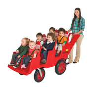 6 Passenger BYE BYE BUGGY Never Flat "Fat Tire" Red/Stripe